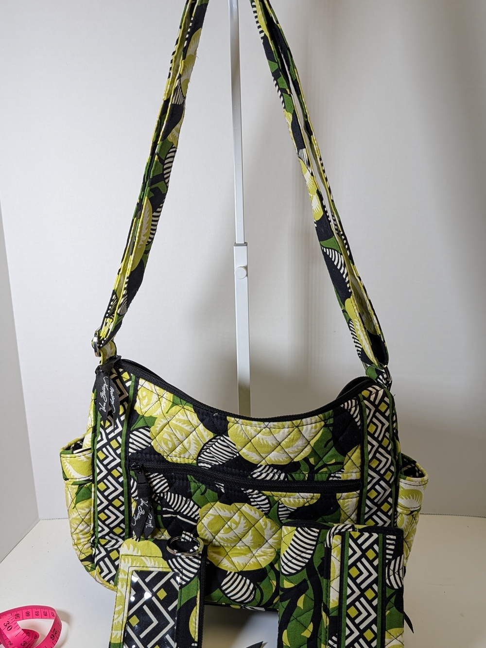 Vera Bradley La Neon Rose Hipster Crossbody & Wallet Set